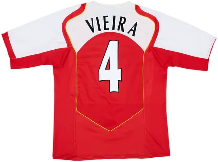 2004-05 Arsenal Home Shirt Vieira #4 - 8/10 - (L)
