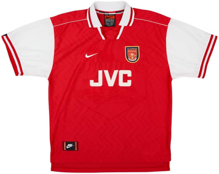 1996-98 Arsenal Home Shirt Bergkamp #10 - 8/10 - (XL)