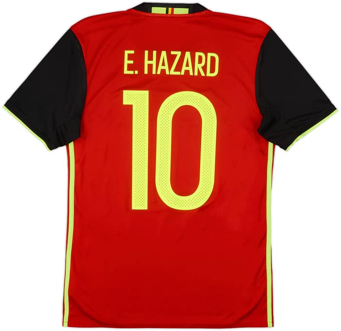 2016-17 Belgium Home Shirt E. Hazard #10 - 10/10 - (S)