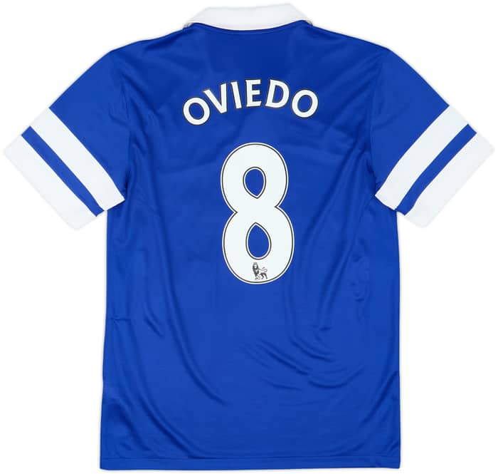 2013-14 Everton Home Shirt Oviedo #8 - 8/10 - (S)