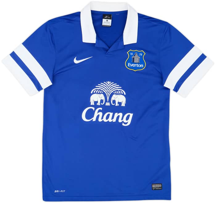 2013-14 Everton Home Shirt Oviedo #8 - 8/10 - (S)