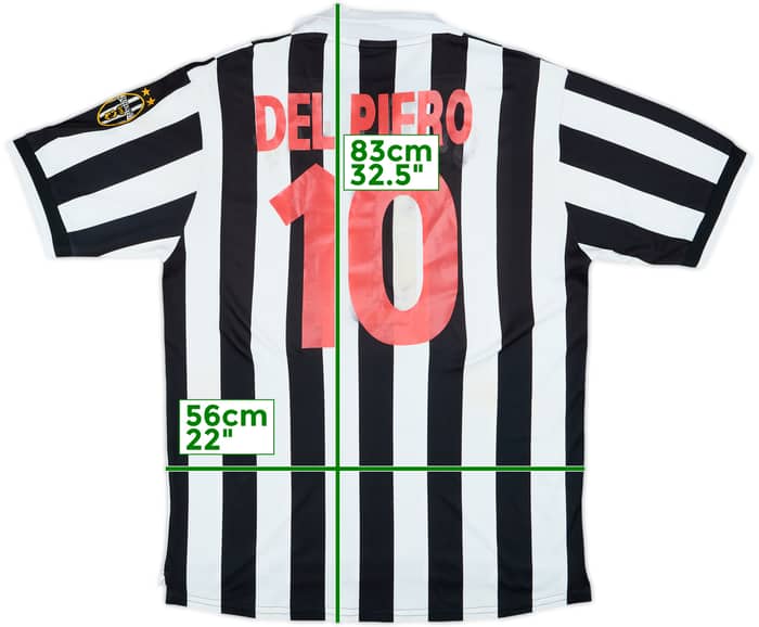 1998-99 Juventus Home Shirt Del Piero #10 - 5/10 - (XL)