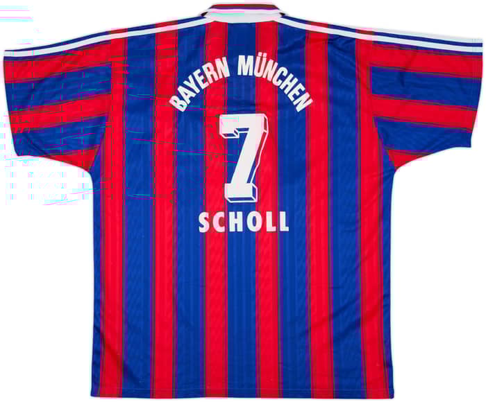 1995-97 Bayern Munich Home Shirt Scholl #7 - 6/10 - (XL)
