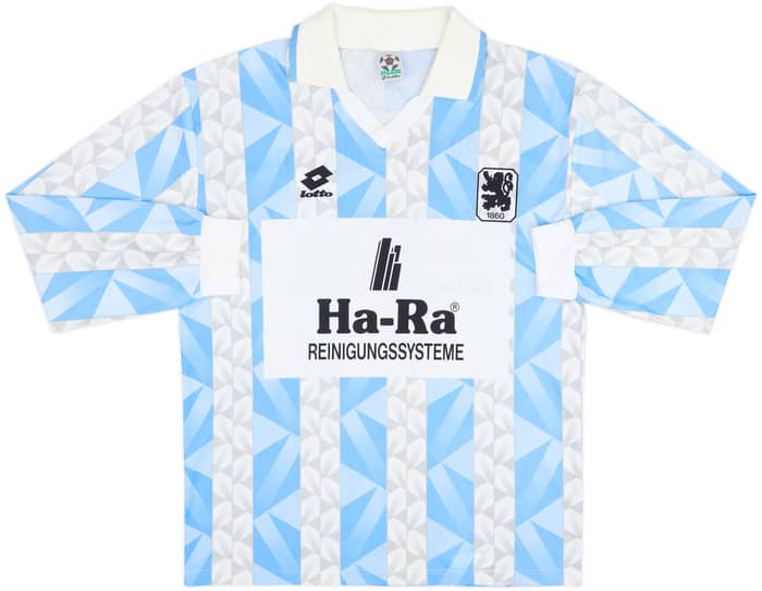 Camiseta de local L/S firmada del 1860 Munich 1993-94 - 8/10 - (L)