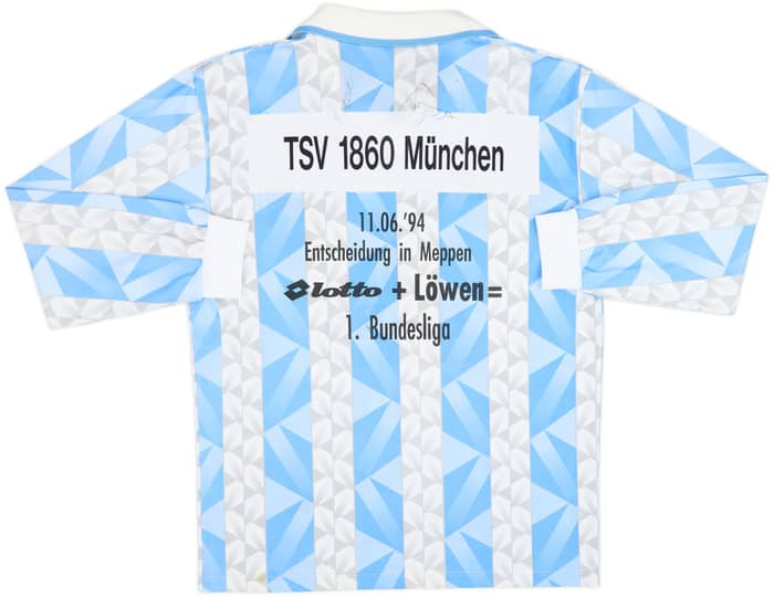Camiseta de local L/S firmada del 1860 Munich 1993-94 - 8/10 - (L)