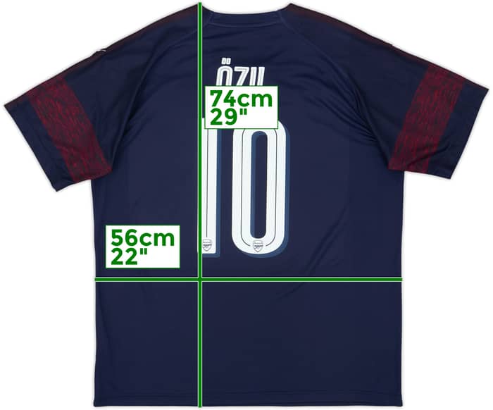 Camiseta de visitante del Arsenal 2018-19 Ozil #10 - 9/10 - (XL)
