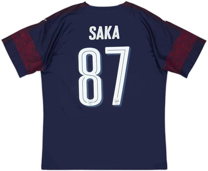 2018-19 Arsenal Away Shirt Saka #87 - 8/10 - (L)