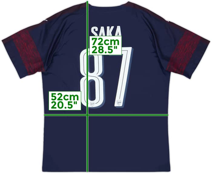 2018-19 Arsenal Away Shirt Saka #87 - 8/10 - (L)