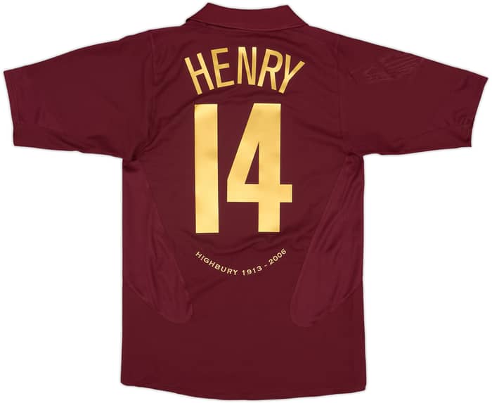 2005-06 Arsenal Camiseta de local Henry #14 - 8/10 - (S)
