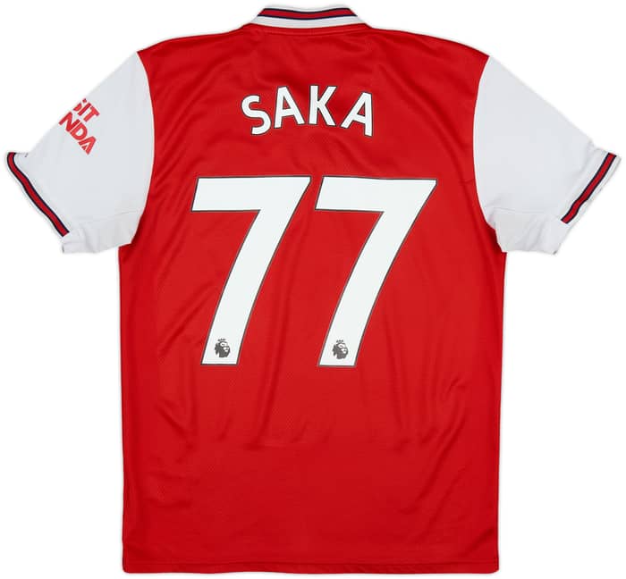 2019-20 Arsenal Home Shirt Saka #77 - 6/10 - (S)