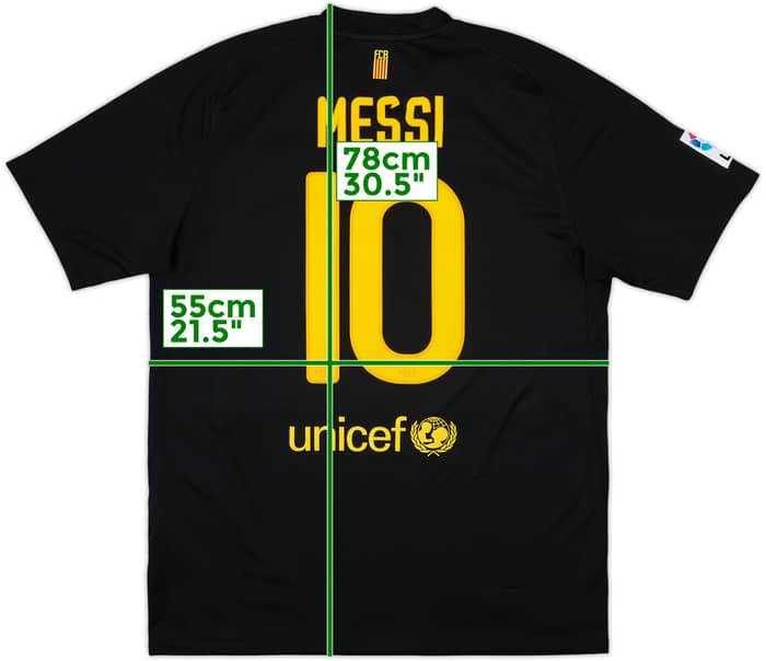 2011-12 Barcelona Away Shirt Messi #10 - 6/10 - (L)
