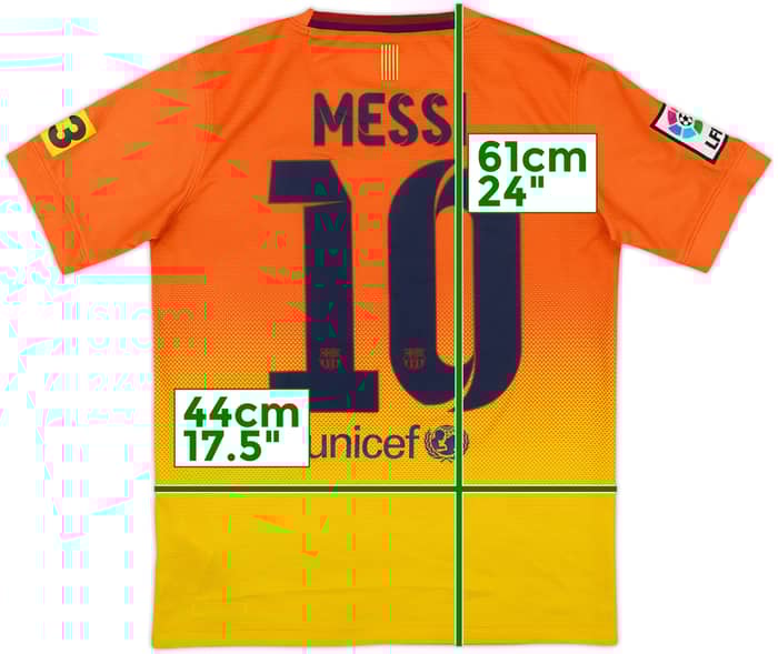 Camiseta de visitante del Barcelona 2012-13 Messi #10 - 6/10 - (L. Niños)