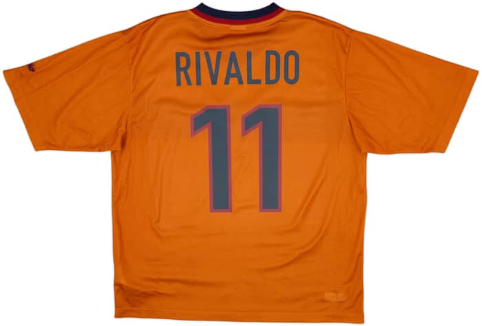 1998-00 Barcelona Basic Third Shirt Rivaldo #11 - 8/10 - (L)