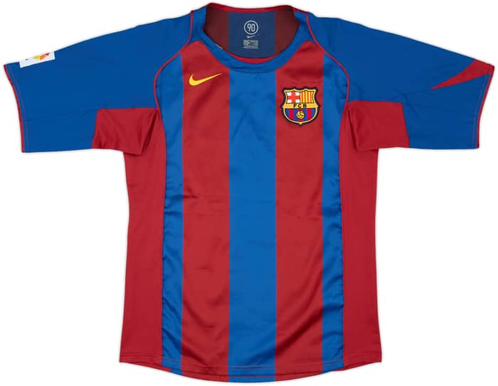 2004-05 Barcelona Home Shirt Ronaldinho #10 - 8/10 - (S)