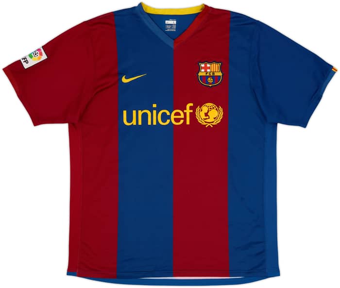 2006-07 Barcelona Home Shirt Ronaldinho #10 - 7/10 - (L)