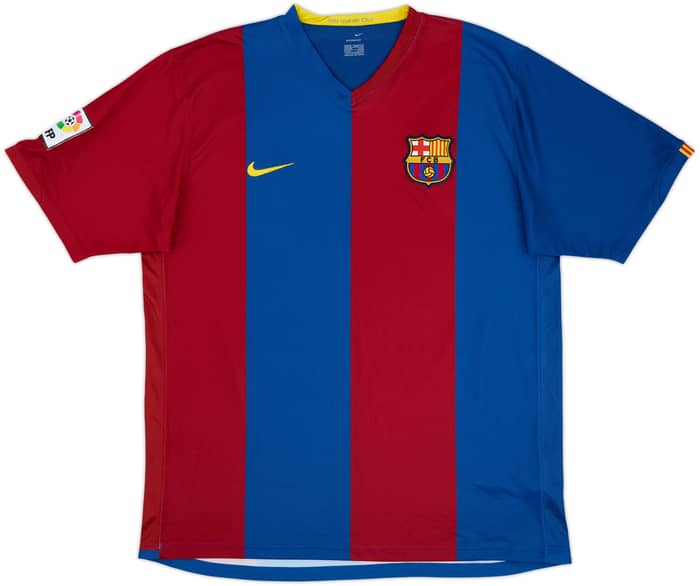 2006-07 Barcelona Home Shirt Ronaldinho #10 - 9/10 - (XL)