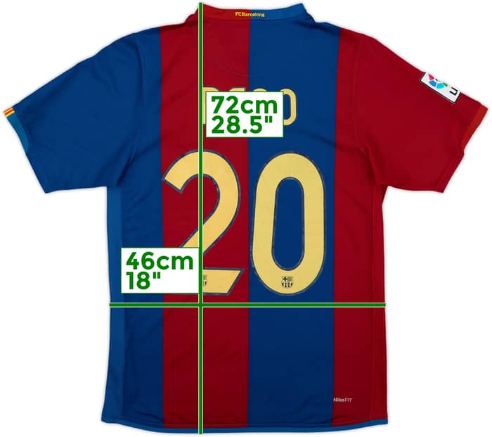 2006-07 Barcelona Home Shirt Deco #20 - 7/10 - (S)