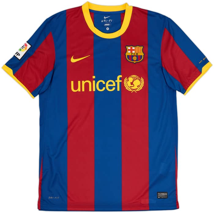 2010-11 Barcelona Home Shirt David Villa #7 - 8/10 - (M)