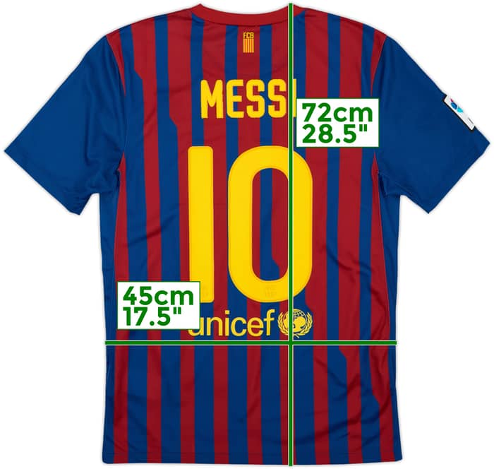 2011-12 Barcelona Local Camiseta Messi #10 - 7/10 - (S)