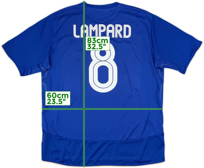 2005-06 Chelsea Centenario Camiseta Local Lampard #8 - 7/10 - (XXL)