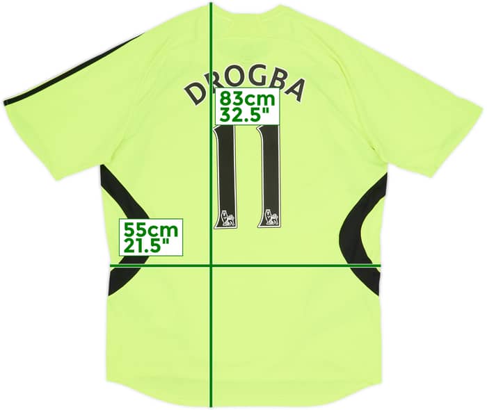 2007-08 Chelsea Away Shirt Drogba #11 - 6/10 - (L)