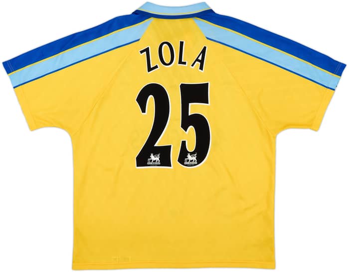 1997-98 Chelsea Away Shirt Zola #25 - 8/10 - (XL)
