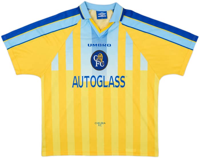 1997-98 Chelsea Away Shirt Zola #25 - 8/10 - (XL)