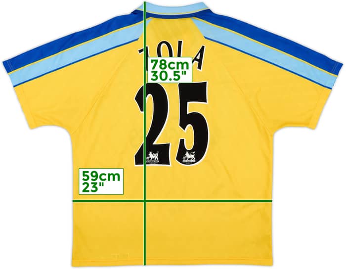1997-98 Chelsea Away Shirt Zola #25 - 8/10 - (XL)