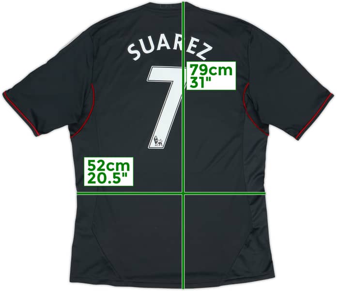 2011-12 Liverpool Away Shirt Suarez #7 - 6/10 - (L)