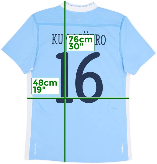Camiseta de local del Manchester City 2011-12 Kun Aguero #16 - 10/10 - (M)