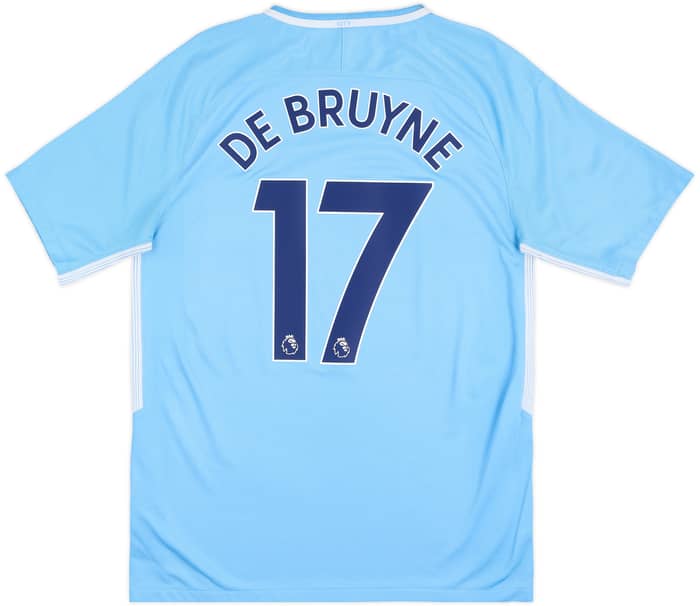 2017-18 Manchester City Home Shirt De Bruyne #17 - 7/10 - (L)
