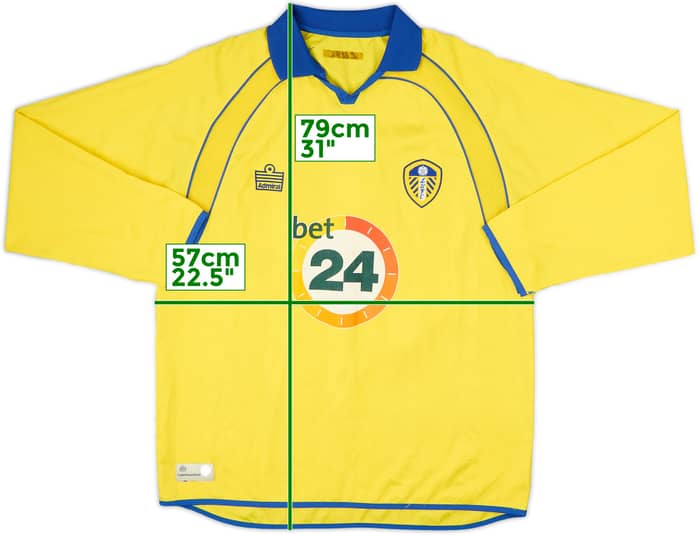 2006-07 Leeds United Away L/S Shirt - 6/10 - (L)