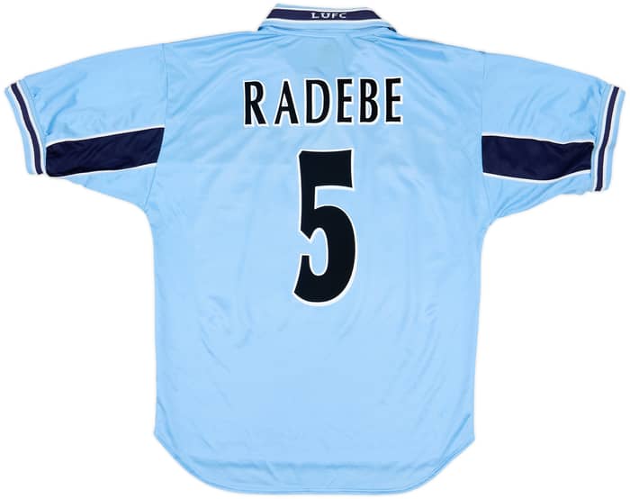 1999-00 Leeds United Away Shirt Radebe #5 - 8/10 - (M)