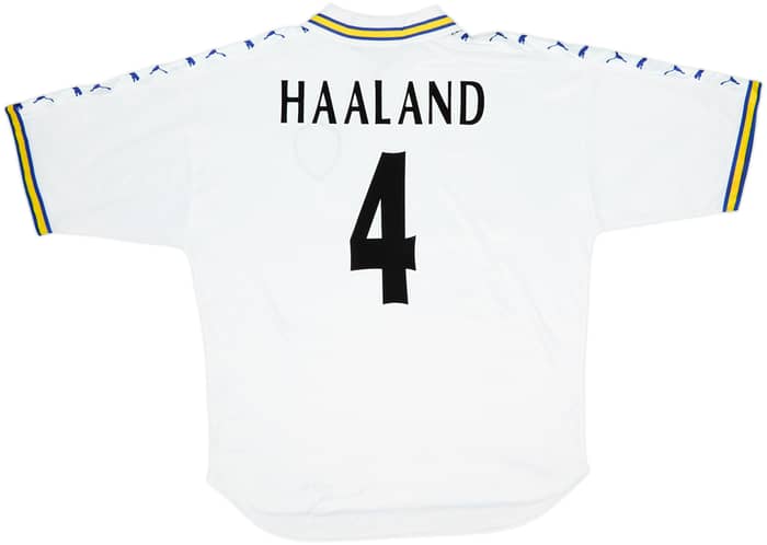 Camiseta de local del Leeds United 1998-00 Haaland #4 - 8/10 - (XL)
