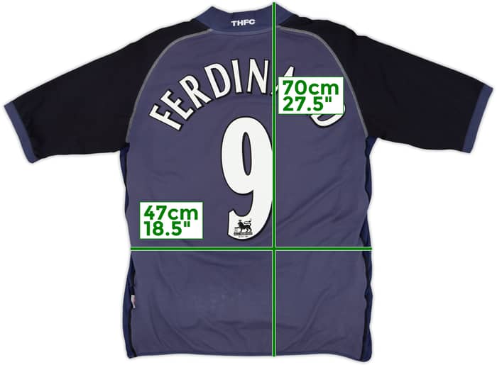 2002-03 Tottenham Away Shirt Ferdinand #9 - 3/10 - (XL)