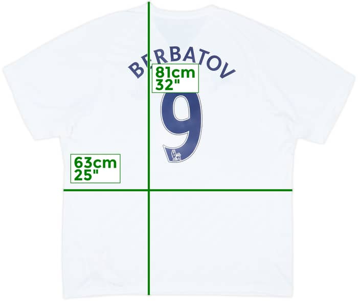 2006-07 Tottenham Home Shirt Berbatov #9 - 8/10 - (XXL)