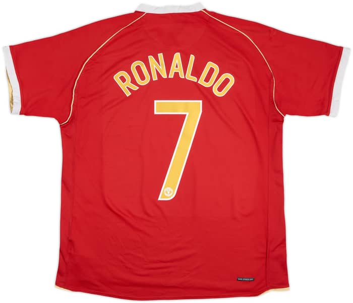 2006-07 Manchester United Home Shirt Ronaldo #7 - 6/10 - (XL)