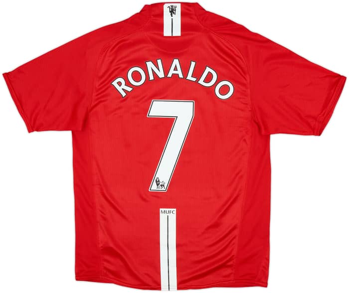 2007-09 Manchester United Camiseta Local Ronaldo #7 - 6/10 - (S)
