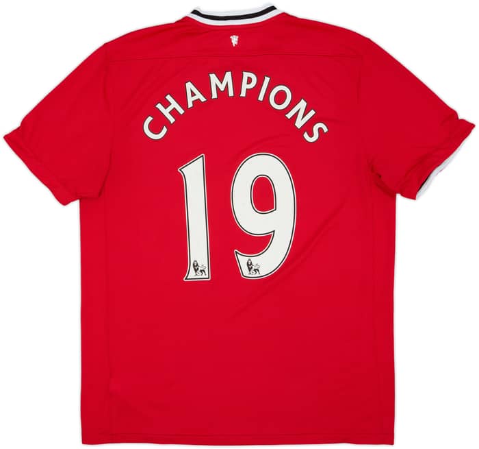 2011-12 Manchester United Home Shirt Champions #19 - 5/10 - (XL)