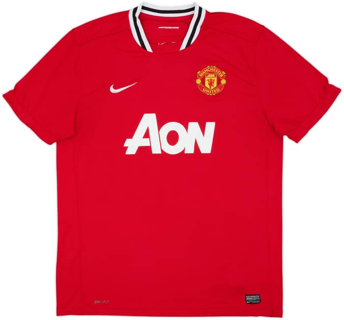 2011-12 Manchester United Home Shirt Champions #19 - 5/10 - (XL)
