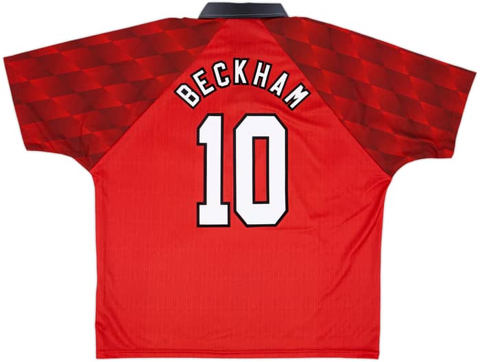 1996-98 Manchester United Camiseta local Beckham #10 - 9/10 - (XXL)