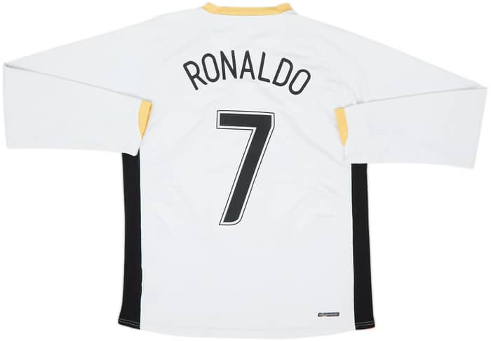 2006-08 Manchester United Away L/S Shirt Ronaldo #7 - 6/10 - (M)