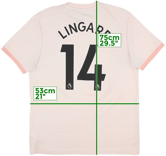 2018-19 Manchester United Away Shirt Lingard #14 - 6/10 - (L)