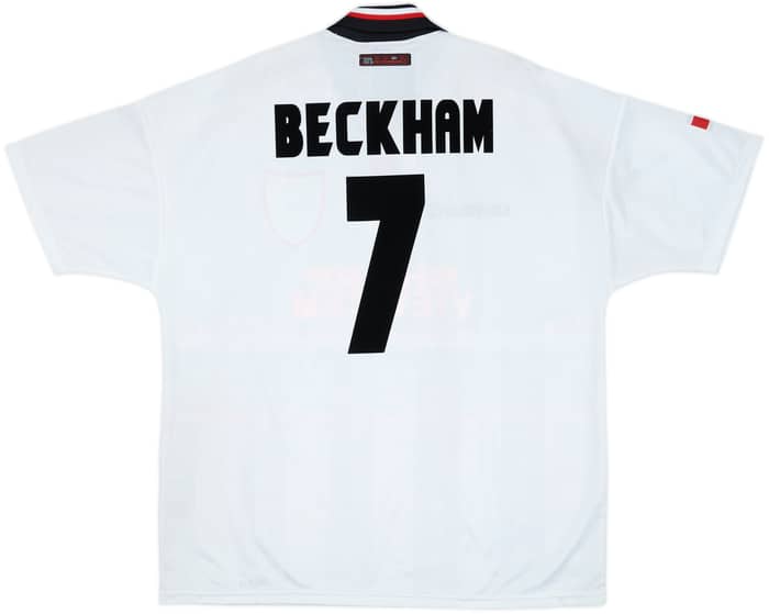 1997-99 Manchester United Away Shirt Beckham #7 - 9/10 - (XXL)
