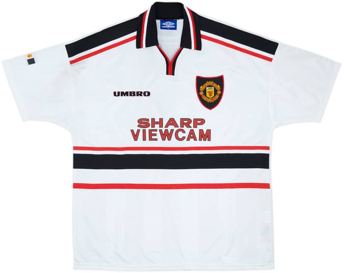 1997-99 Manchester United Away Shirt Beckham #7 - 9/10 - (XXL)