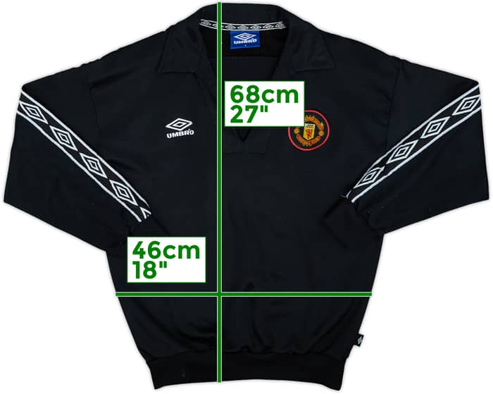 1996-97 Manchester United Umbro Drill Top - 8/10 - (S)