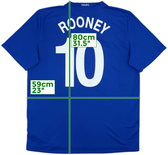 2008-09 Manchester United Third Shirt Rooney #10 - 6/10 - (XL)