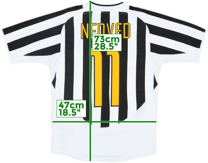 2003-04 Juventus Home Shirt Nedved #11 - 8/10 - (S)