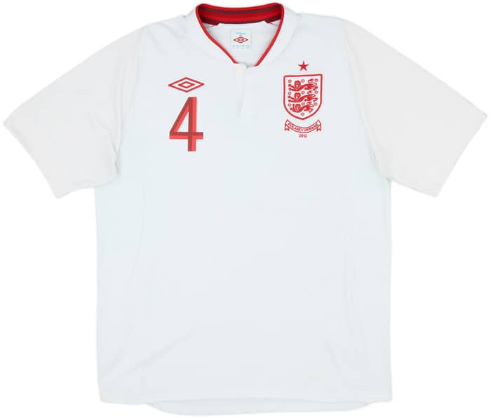 2012-13 England Home Shirt Gerrard #4 - 8/10 - (L)