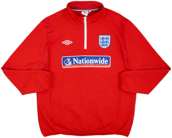 2010-11 England Umbro 1/4 Zip Drill Top - 9/10 - (XL)